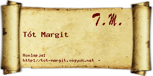 Tót Margit névjegykártya